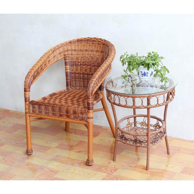 特价包邮各种款式单把椅子藤椅茶几成套家具休闲阳台户外桌椅套件