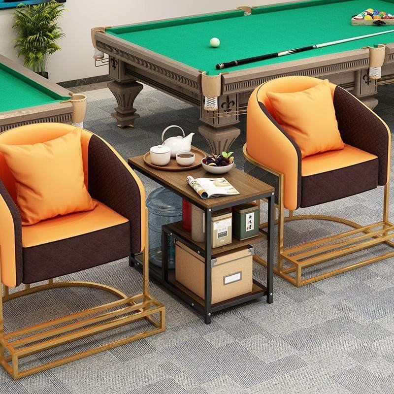 台球茶几桌球茶柜棋牌室专用茶水架观球椅中间茶几多功能麻将边几