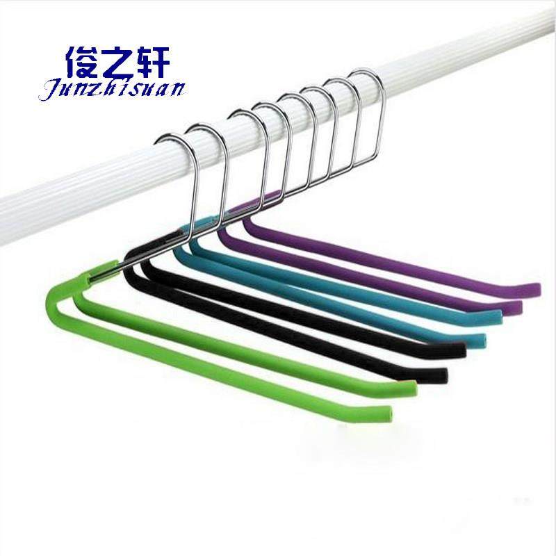 单层裤架泡棉防滑裤挂多功能不锈钢浸塑无痕服装店衣裤毛巾围巾架,收纳整理,裤/裙架,淘宝优惠券,粉丝福利购,淘宝优惠卷