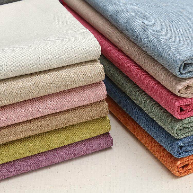 高档沙发套布料包邮多色加厚亚麻布棉麻软包面料沙发坐垫DIY布艺