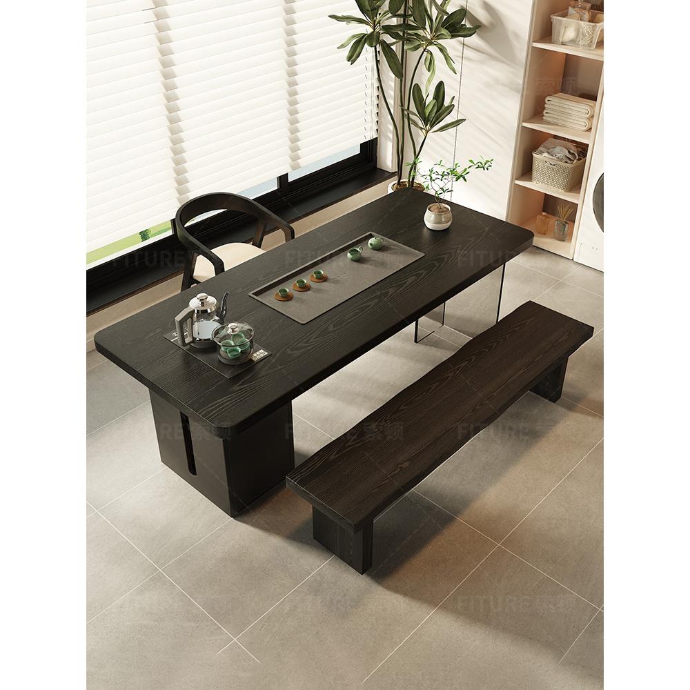 茶几水壶集成嵌入式茶几茶几咖啡桌客厅家庭2025新古典阳台茶几