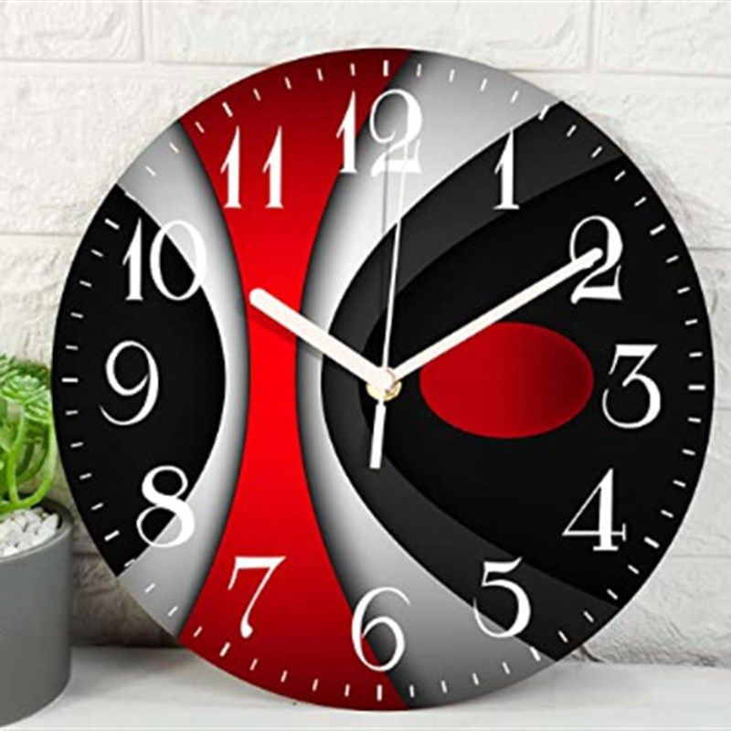 抽象艺术挂钟简约创意木质时钟客厅装饰壁钟密度板钟表,家居饰品,挂钟,淘宝优惠券,粉丝福利购,淘宝优惠卷