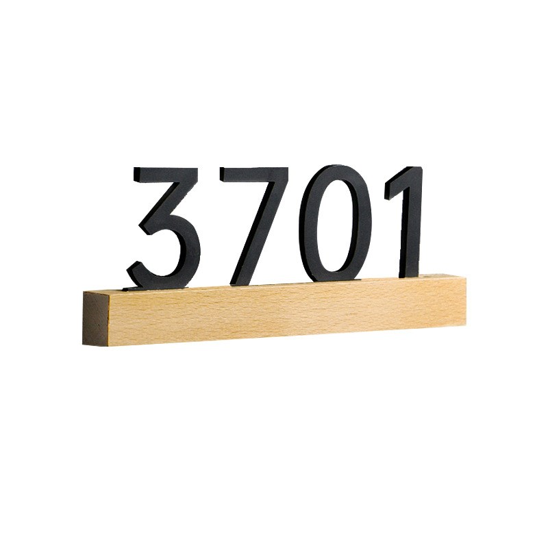 门牌号家用亚克力酒店门牌号码牌住宅立体房间提示标识牌创意轻奢