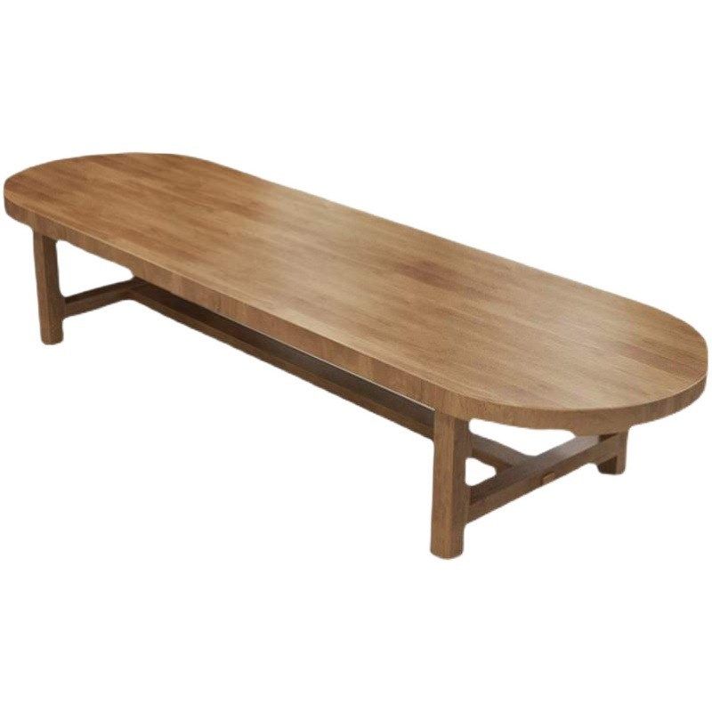 实木会议桌长桌简约现代长条桌子工作台家用电脑办公洽谈桌椅组合