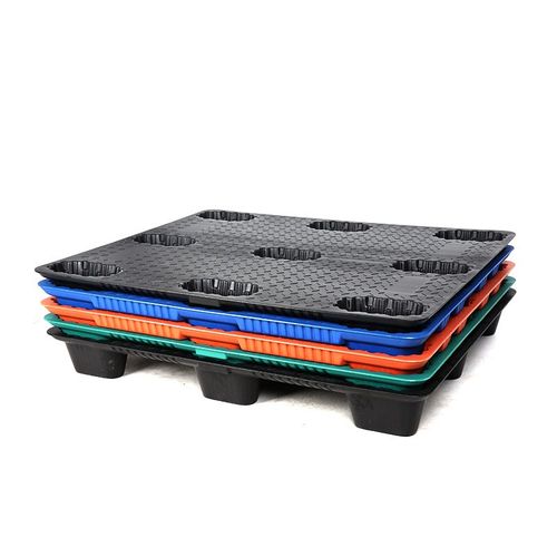 1210九脚吹塑托盘 防滑塑料托板仓库防潮垫板 塑料栈板拖板定制