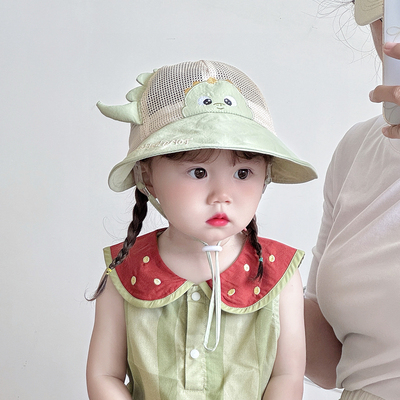 兔七宝儿童帽子夏季卡通遮阳帽