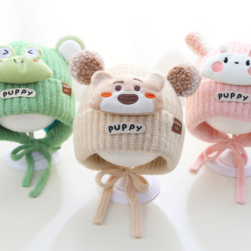 兔七宝儿童帽子秋冬季可爱护耳帽