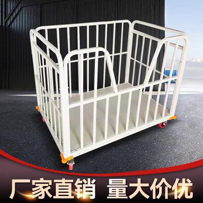 厂家直销服装车间方管框式重物搬运周转车平板手推车裁片车