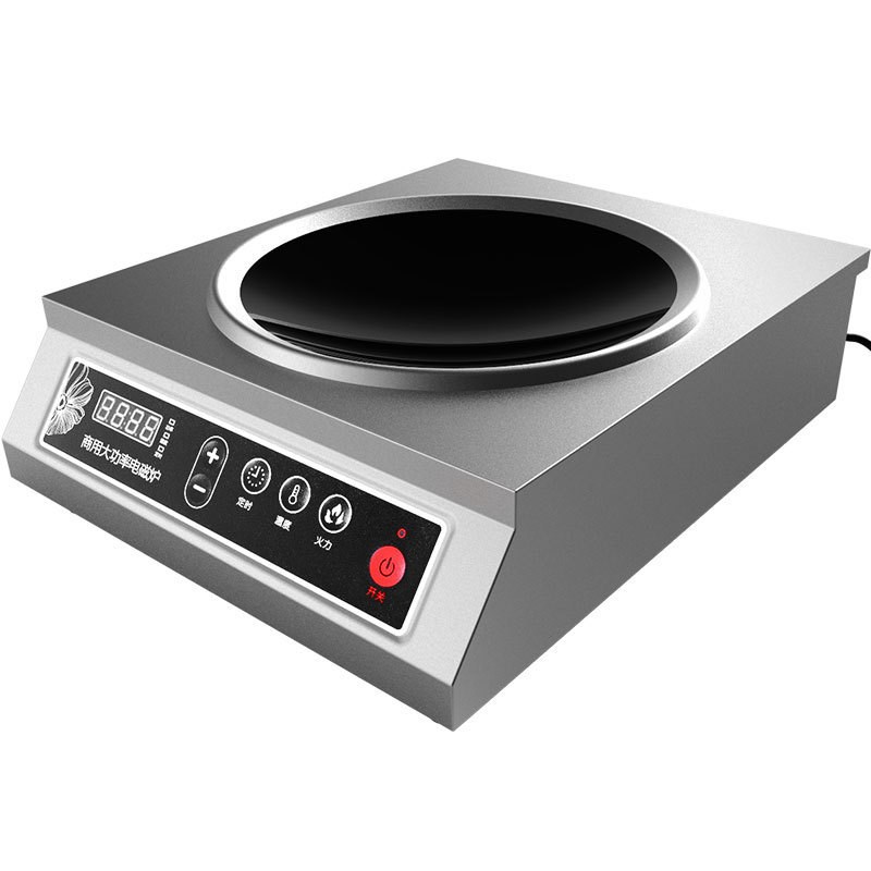 台式3500w凹面爆炒炉商用电磁炉饭馆凹面餐厅3.5kw电磁灶送炒锅