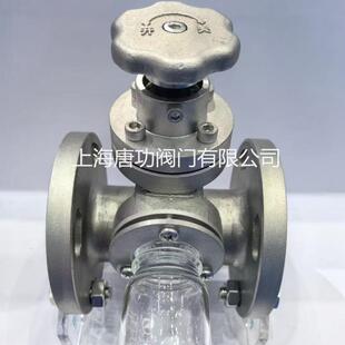 液体唐功在线密闭样阀 QY41F-器16 衬氟结构耐P腐蚀取 取样方便取
