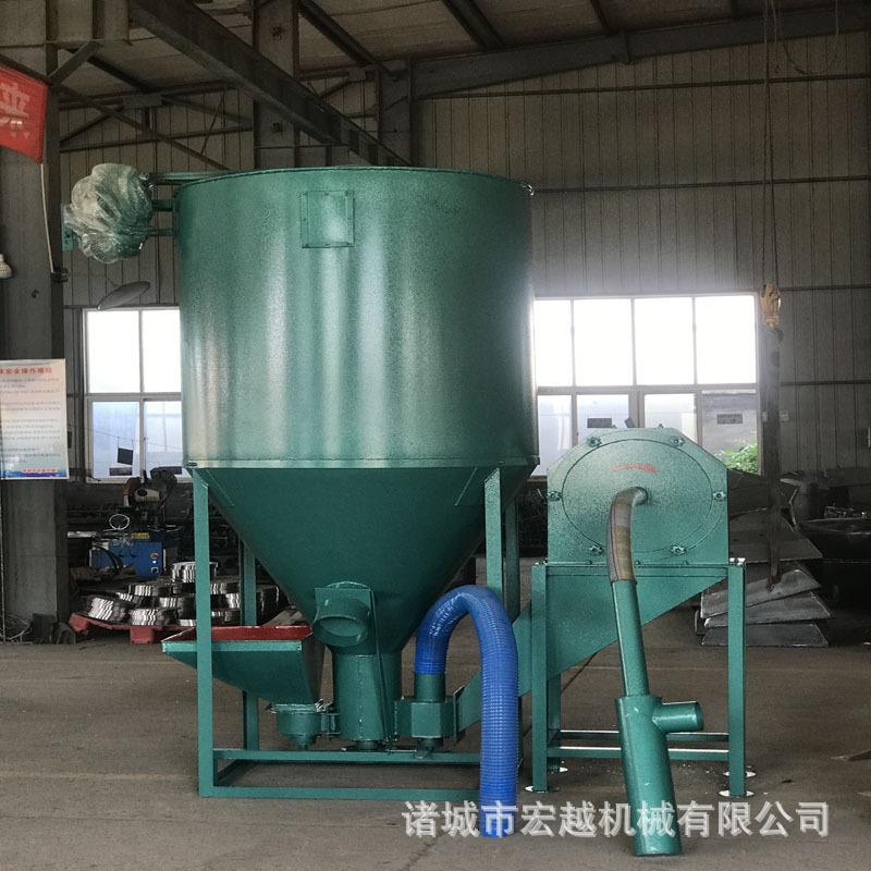 自吸式饲料粉碎搅拌机万能粉碎机玉米小麦杂粮粉碎搅拌一体机