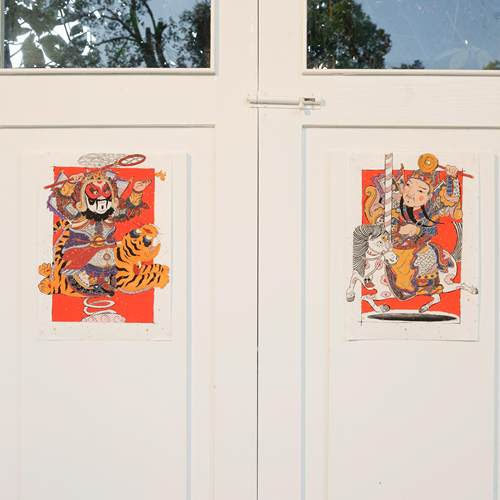 魏凡喆《武门神》艺术年画 画