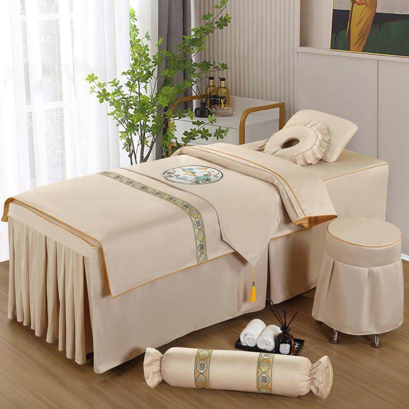 美容床罩四件套加厚按摩防滑欧式定做logo理疗熏蒸推拿艾灸采耳,床上用品,床罩,淘宝优惠券,粉丝福利购,淘宝优惠卷