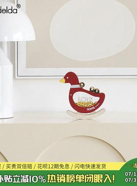 Mandelda发财鸭入户玄关创意桌面摆件乔迁新居客厅招财装饰礼品