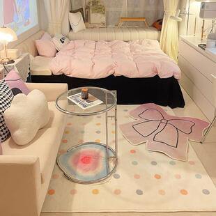 博主同款客厅地毯茶几毯高级房间卧室少女床边毯家用ins风地垫