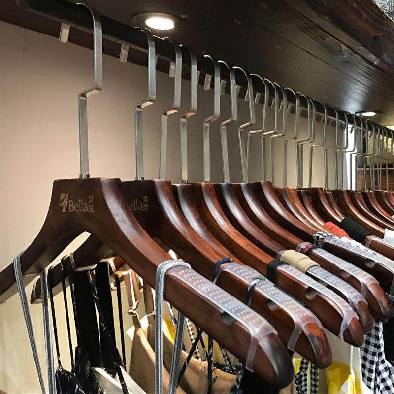 木衣架植绒实木质服装店家用男女儿童装木头防滑衣撑挂子包邮批發,收纳整理,木质衣架,淘宝优惠券,粉丝福利购,淘宝优惠卷