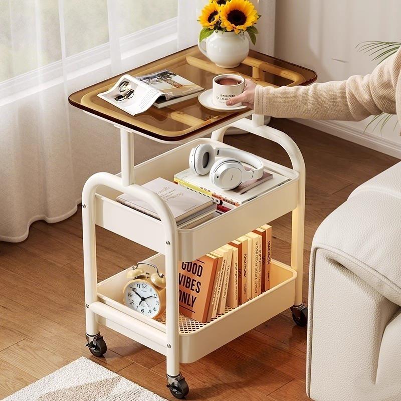 客厅小推车客厅沙发边几可移动茶几小桌子卧室床边新款置物架
