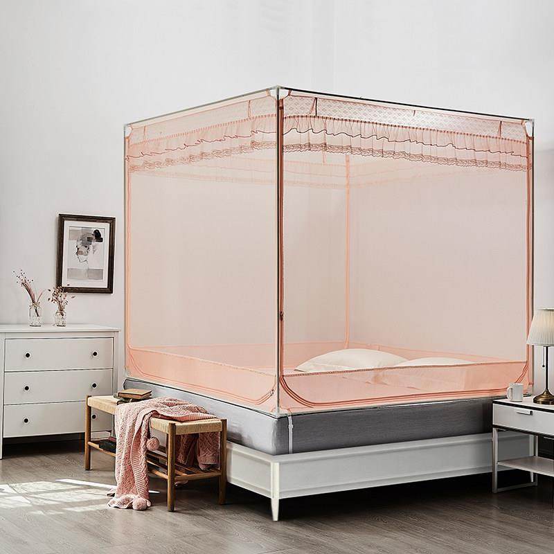 新款夏季支架拉链蚊帐三开门防摔儿童加密加厚1.5m1.8米床家用2.0,床上用品,蚊帐,淘宝优惠券,粉丝福利购,淘宝优惠卷