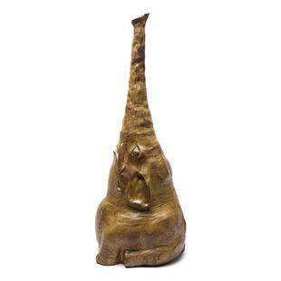 不仁斋 新品 薛继业陶瓷雕塑 柴窑大象 客厅摆件 吉祥摆件