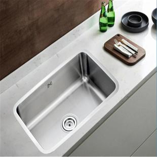 559圆边方边水槽304不锈钢洗菜盆 609 柔美长方型大单槽B2 659