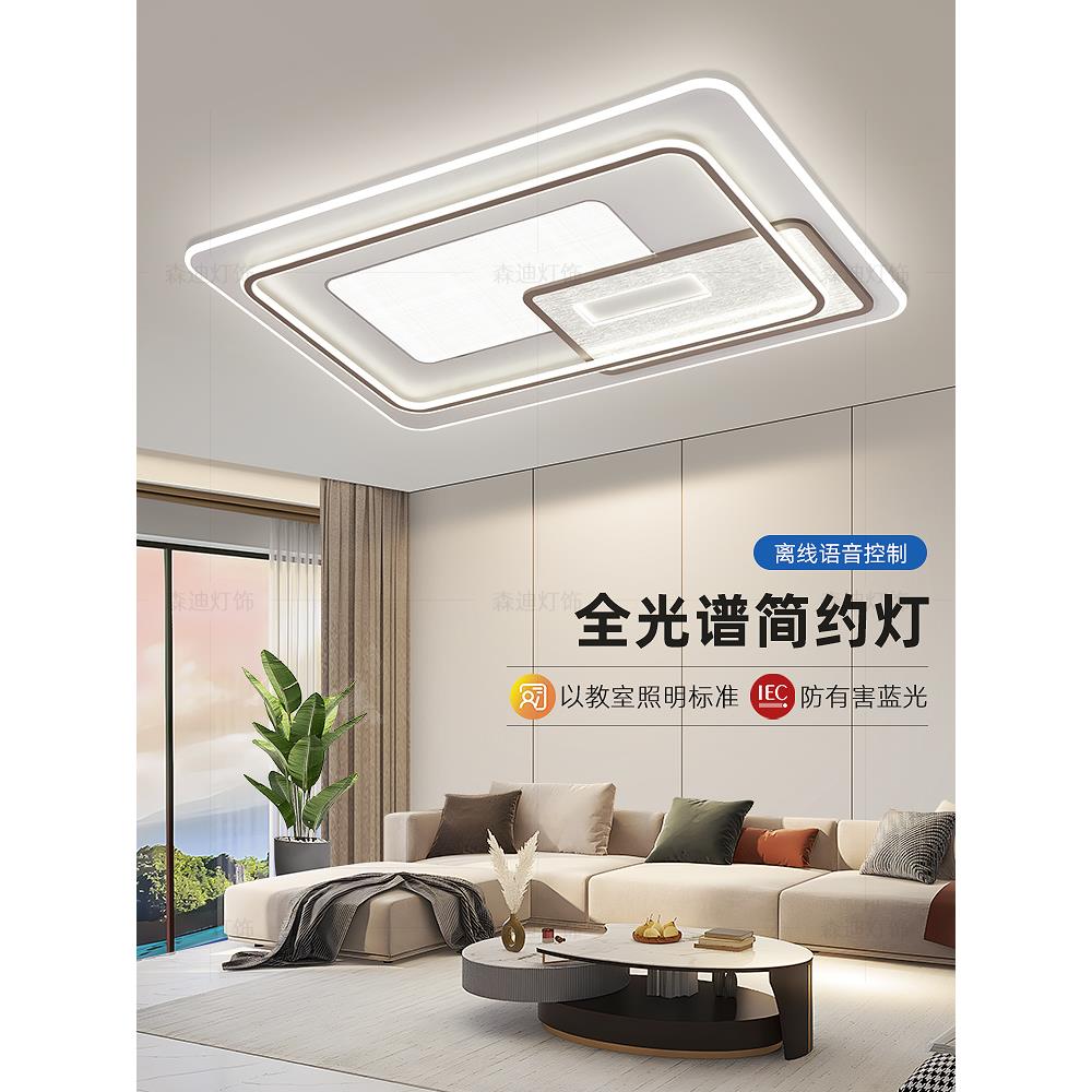 2025年新款客厅吸顶灯简约现代大气高级感大厅主灯餐厅卧室套餐灯