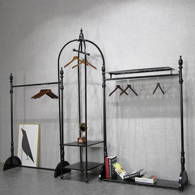 服装店展示架落地式 童装衣架组合店铺陈列货架上墙 女装衣服架子