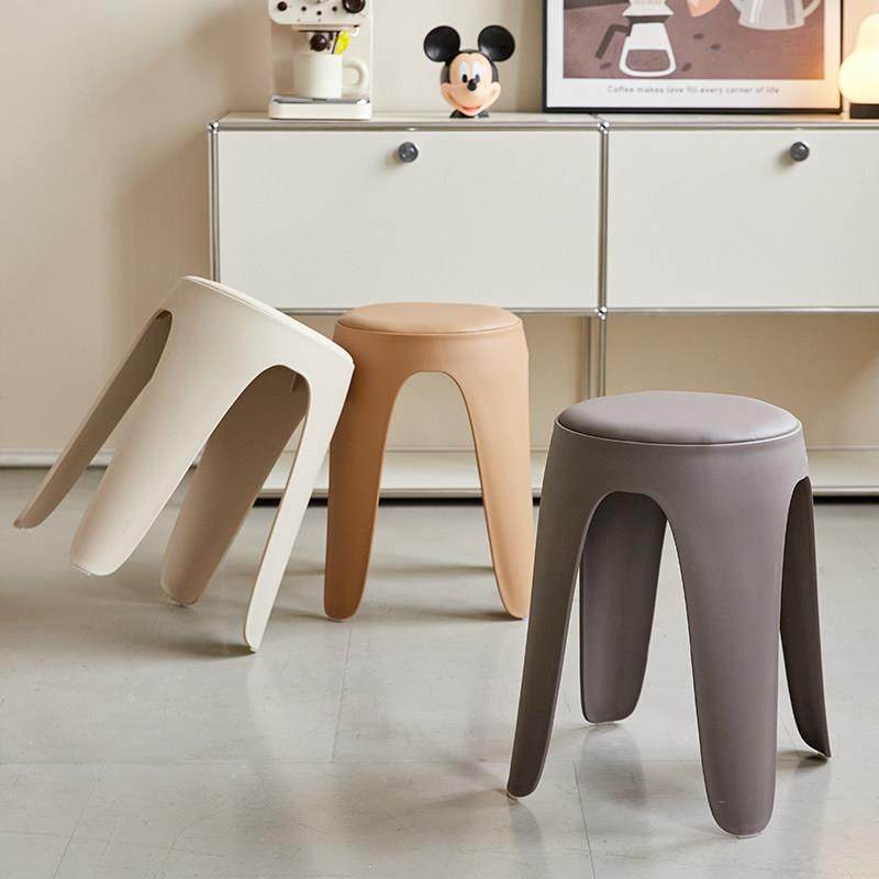 现代简约塑料加厚凳子家用椅子圆凳pu软包特厚可叠放久坐圆凳板凳,住宅家具,其它凳子,淘宝优惠券,粉丝福利购,淘宝优惠卷