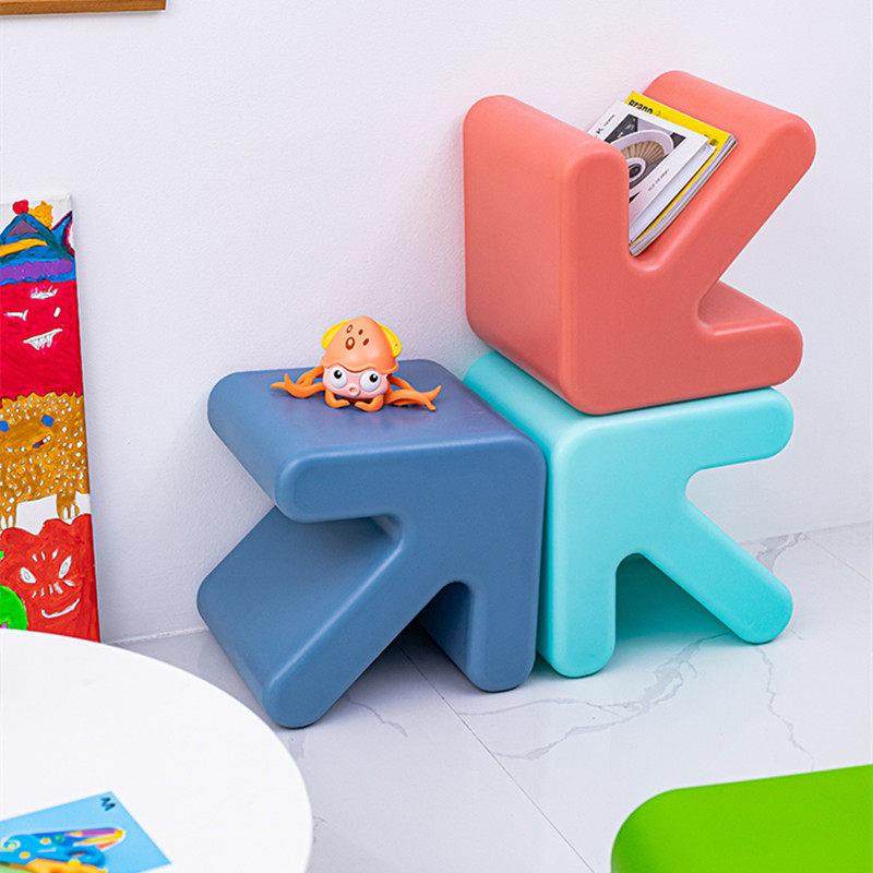 家用塑料小凳子儿童椅换鞋凳简约现代客厅茶几服装店椅子箭头矮凳,住宅家具,换鞋凳,淘宝优惠券,粉丝福利购,淘宝优惠卷