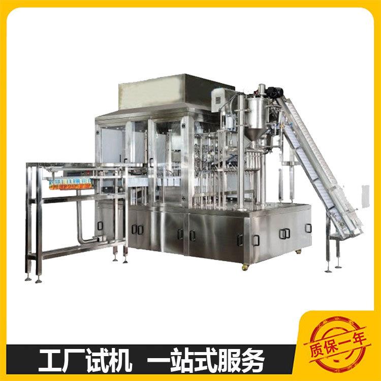 全自动化妆品护肤品乳制品面膜乳液牛奶酸奶豆奶自立袋灌装旋盖机