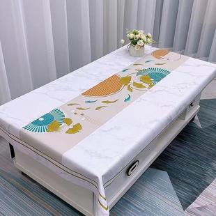 防水防烫耐高温免洗家用长方形茶几垫餐桌布pvc北欧台布好打理