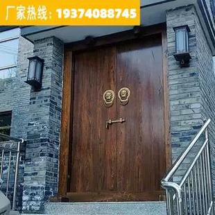 实木大门原木门仿古木门酒店民宿木门农村庭院大门老式门古建门楼