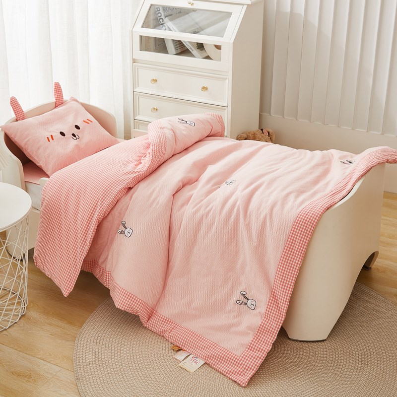 幼儿园被子三件套小床儿童午托班六件套午睡被褥宝宝入园床品