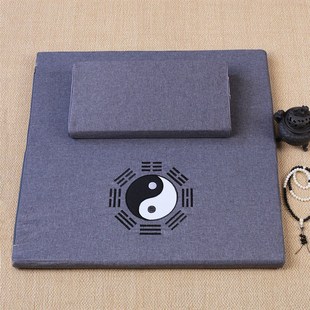 打坐垫禅修垫椰棕折叠冥想静坐垫家用跪拜佛蒲团加厚盘坐垫上垫子