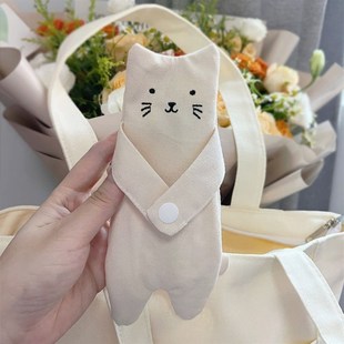 钥匙包公司学生手工课团建材料包耳机包 抱抱猫收纳小零钱包可挂式