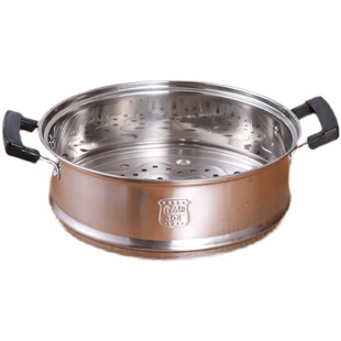 加高凹口笼屉蒸笼304不锈钢蒸格蒸屉26CM28CM30CM32CM蒸锅笼家用