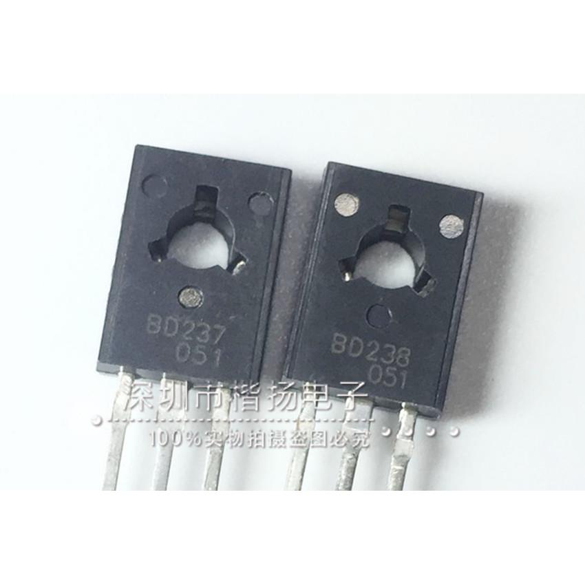 长电原装 BD237 BD238 TO-126 三极管 2A/100V NPN 功率管 现货