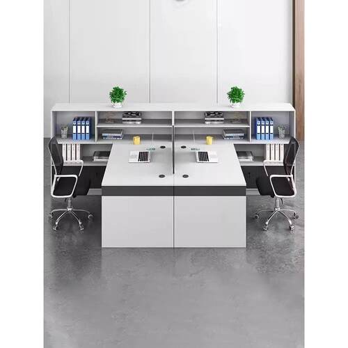 员工桌多人简易现代双面财务办公室员工电脑办公桌椅组合