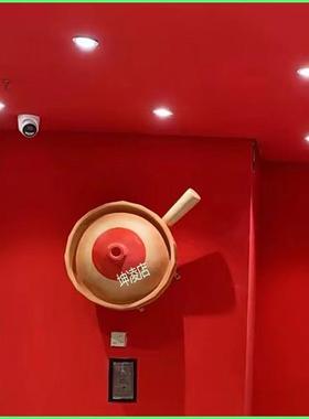 网红仿真小砂锅煲仔锅玻璃钢雕塑定制模型户外门头装饰大摆件专用