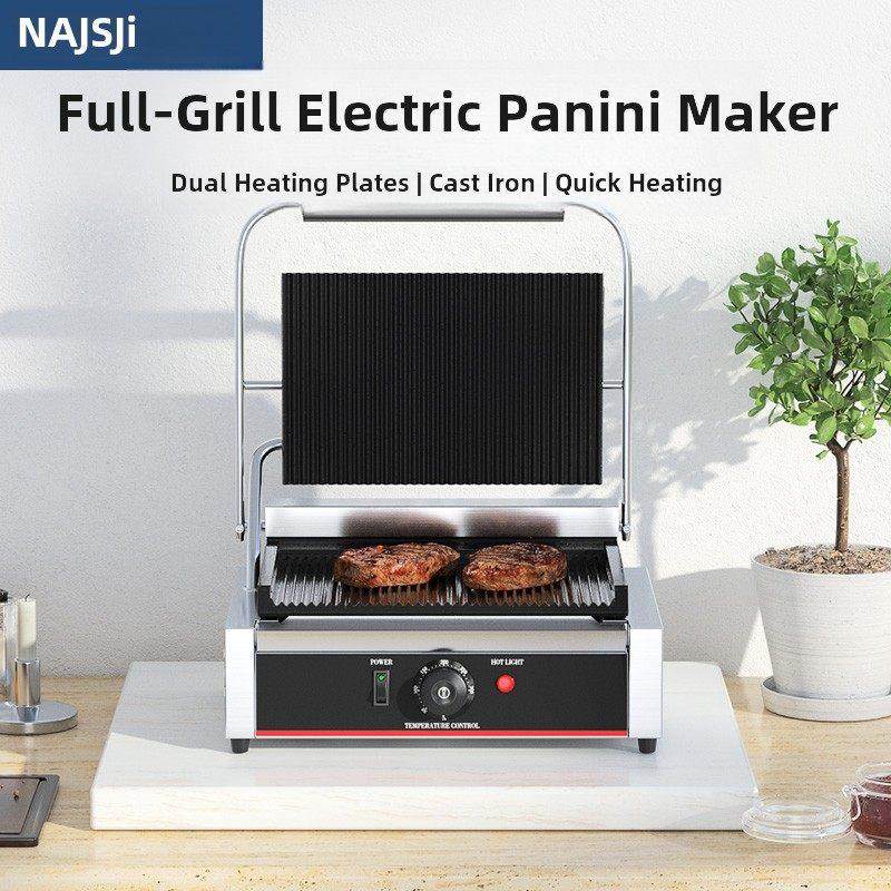 奈斯商业压力板牛排研磨机铁板烧手抓煎饼炉三明治烧烤帕尼尼机,厨房电器,扒炉/铁板烧/手抓饼炉,淘宝优惠券,粉丝福利购,淘宝优惠卷
