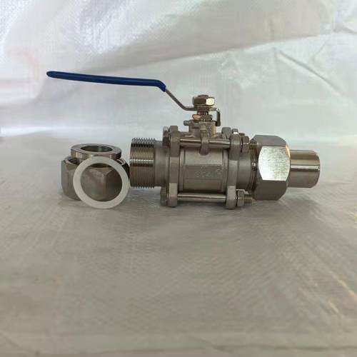 Q21F-16P三片式焊接套管外螺纹球阀304316不锈钢活接对焊球阀DN15