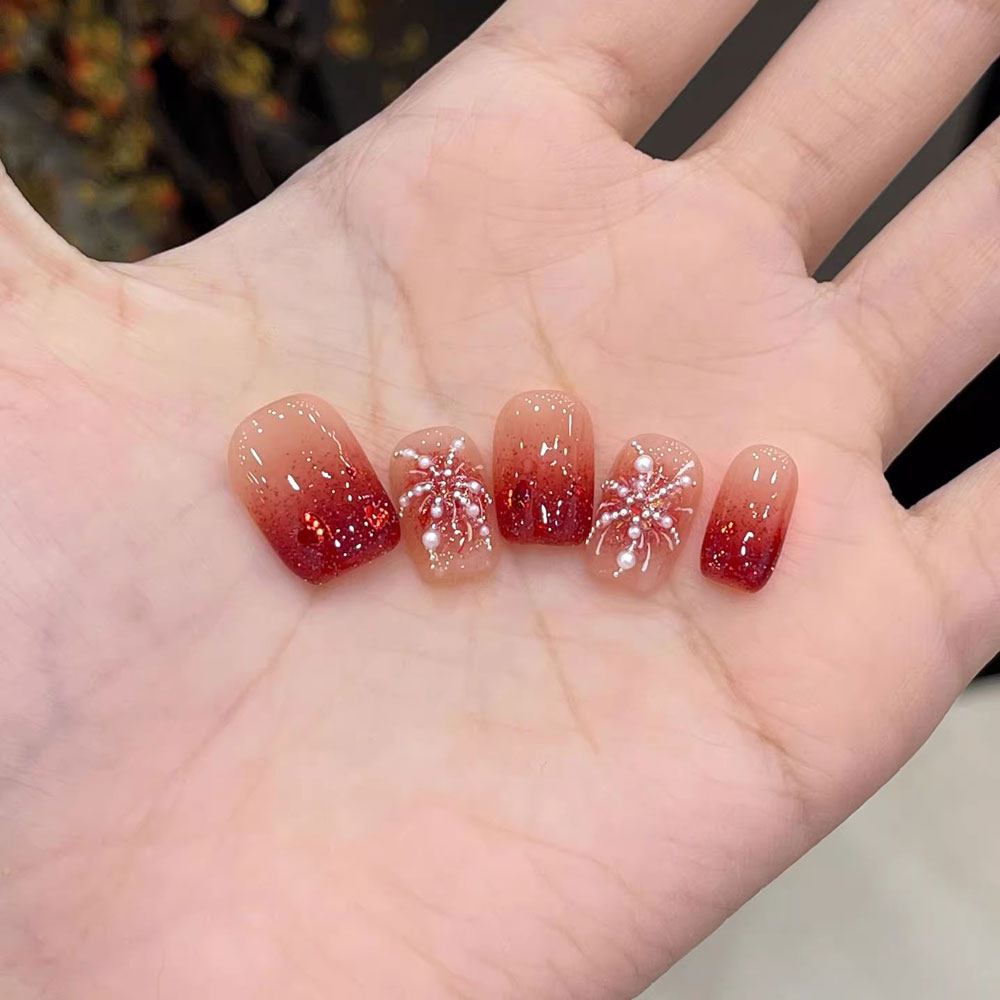 红色穿戴甲短款新年款高级感指甲贴片2026新款手工绝美穿戴款美甲,彩妆/香水/美妆工具,穿戴甲/甲片,淘宝优惠券,粉丝福利购,淘宝优惠卷