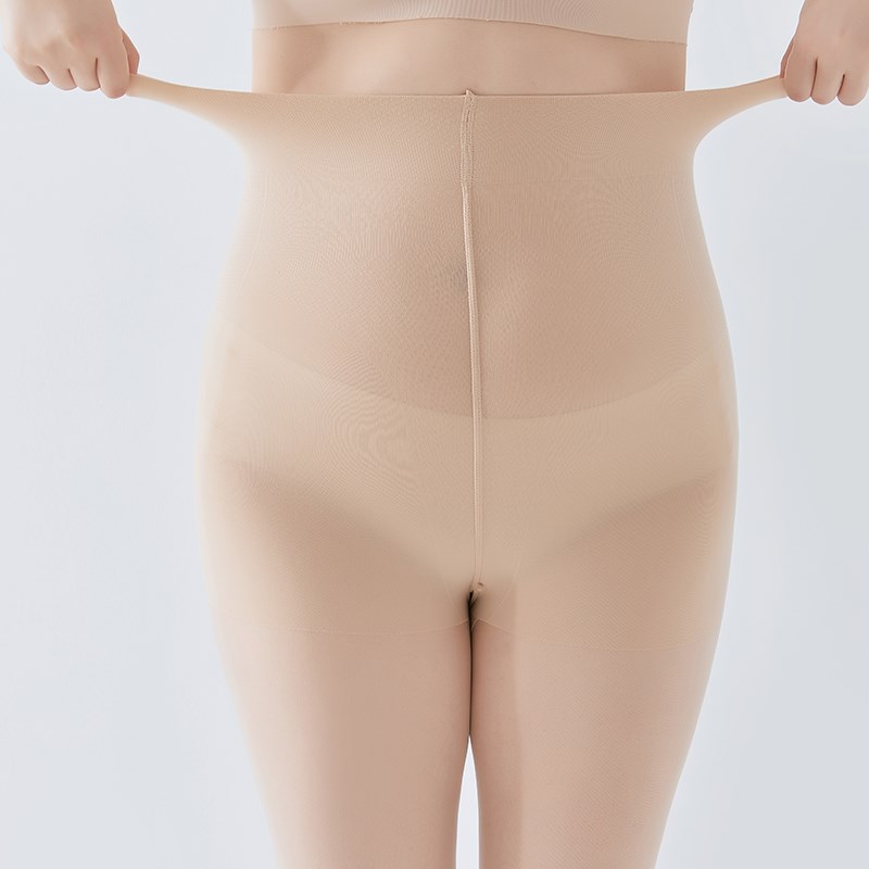 大码丝袜女200斤胖mm防勾丝不掉档黑色菠萝袜夏超薄肉色光腿神器