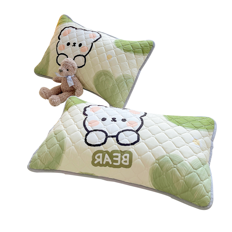 2023新款抗菌夹棉枕头套一对装家用枕套48cmx74cm枕芯内胆套双人