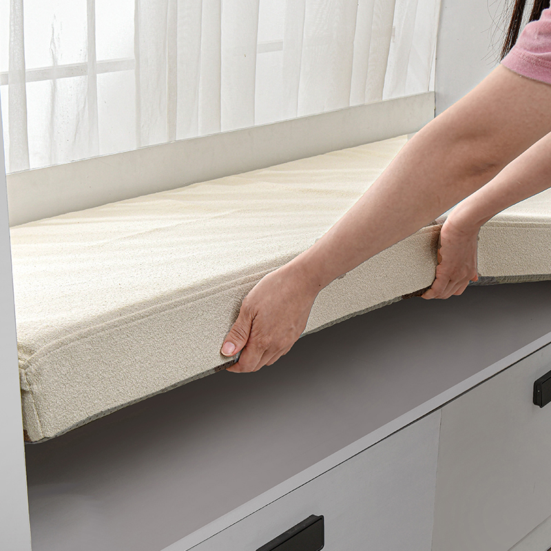 泰迪绒飘窗垫窗台垫2023新款四季通用榻榻米阳台网红海绵垫子定制