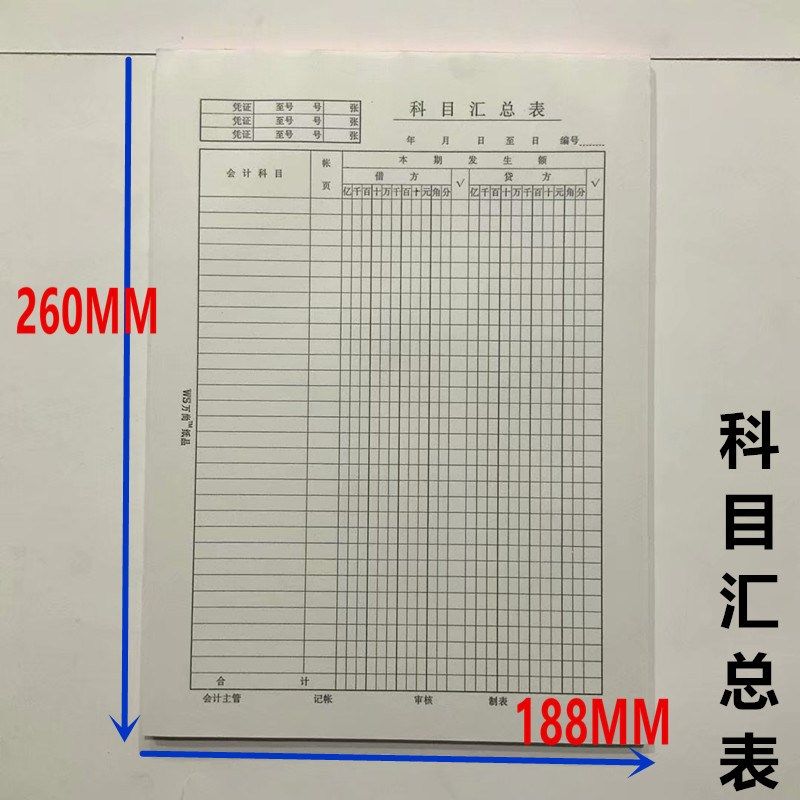 明细表工资表考勤表会记记帐凭证汇总表科目汇总表利润表负债表