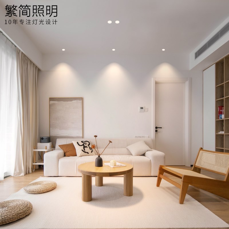 无边框射灯led嵌入式深防眩高显预埋暗装3500K天花无主灯热销筒灯