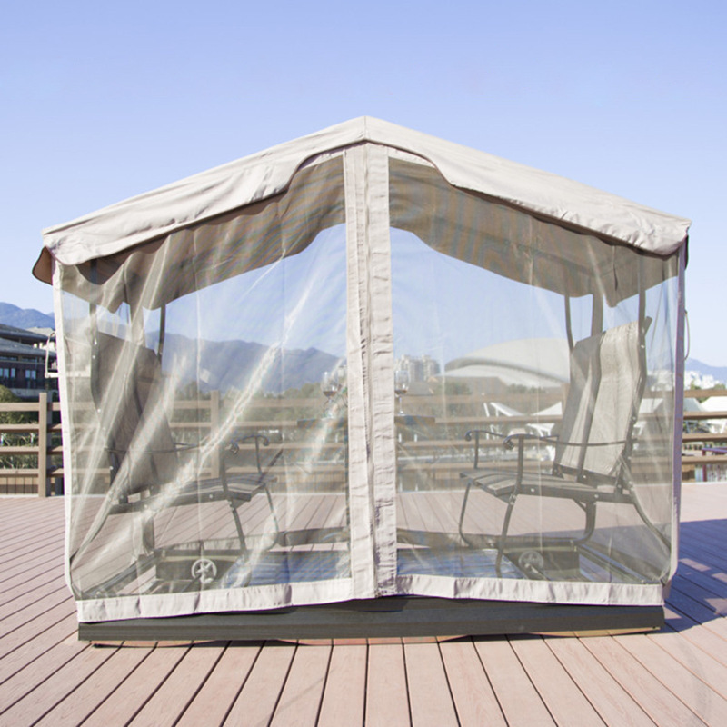 室外动力休闲摇椅成人铸铝秋千吊椅 四人户外秋千椅双人花园庭院