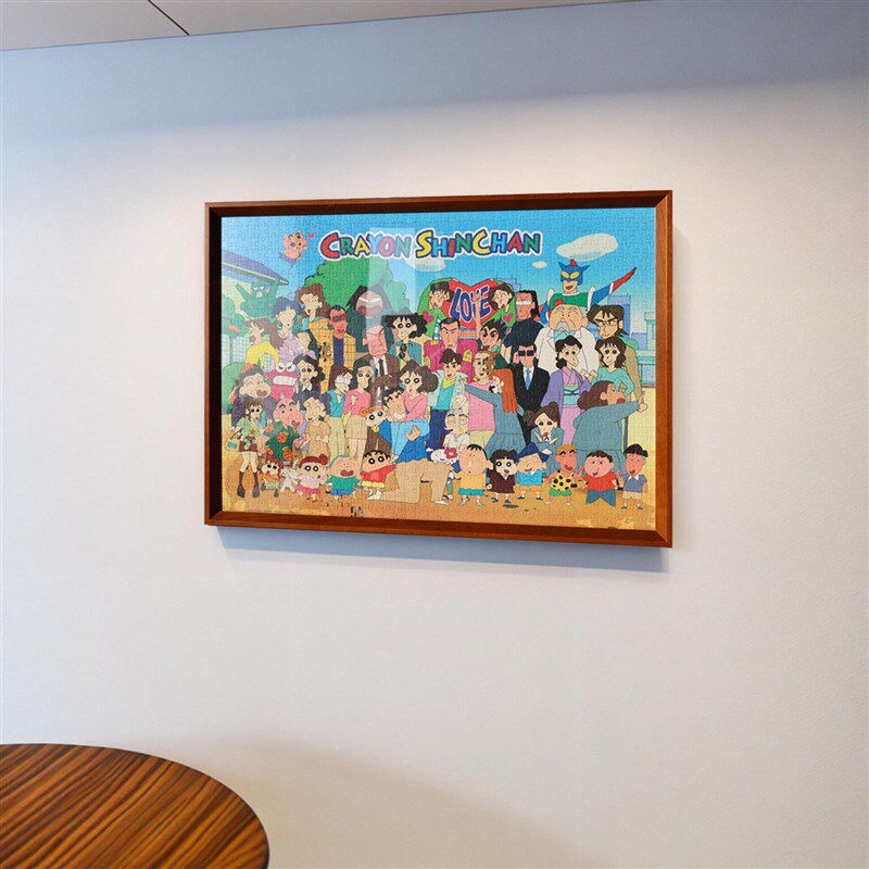 五月画馆粉色黑拼图相框1000片5075拼图裱框框拼图框2000片定制框