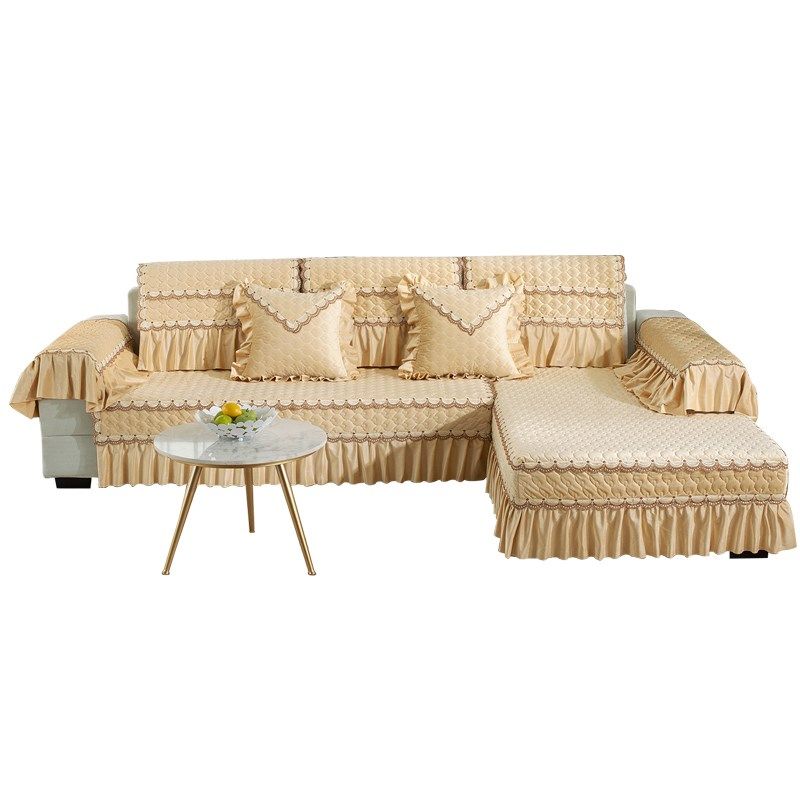欧式裙摆舒适沙发垫套装沙发巾坐垫布艺防滑防尘秋冬毛绒沙发套罩,居家布艺,沙发垫,淘宝优惠券,粉丝福利购,淘宝优惠卷