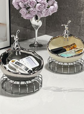 轻奢入户门口鞋柜钥匙置物架玄关装饰品摆件客厅家居新居礼品